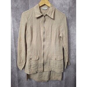 Vintage Neiman Marcus 100% Linen 2pc Skirt Set Sz M Jacket Vacation Preppy 90s